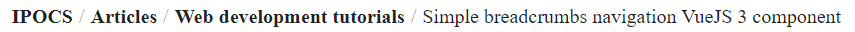 Breadcrumbs result Breadcrumbs result